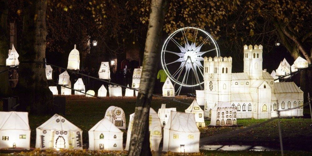 An installation from the Lumiere festival in Durham in 2021